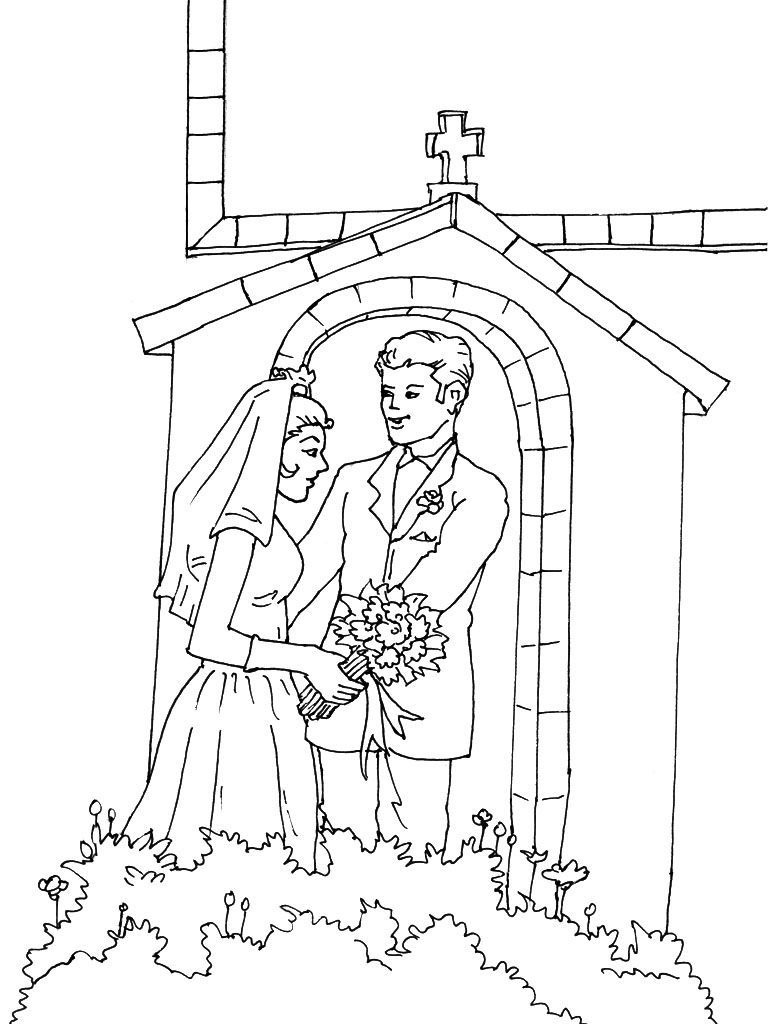 Coloriage Mariage Coloriage Mariage Coloriages Fetes 6188 The Best
