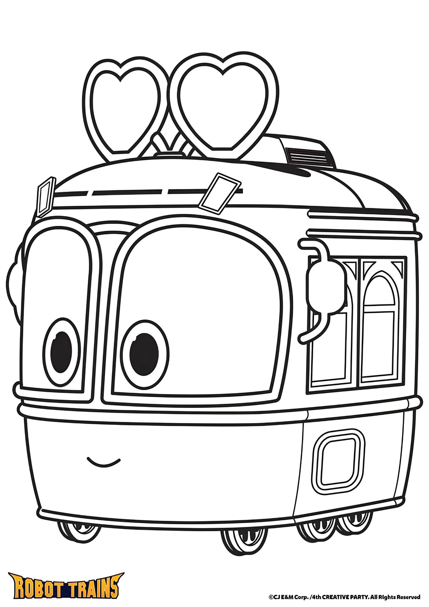 Coloriage La locomotive Selly - Coloriage Robot Trains ...