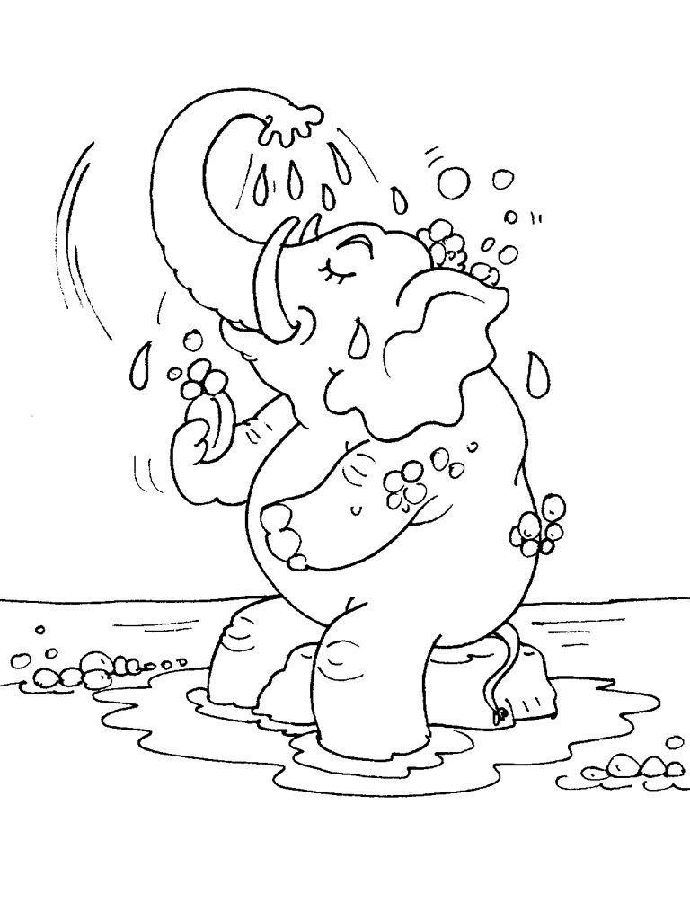 Coloriage Eléphant 28  Coloriage Elephants  Coloriages Animaux