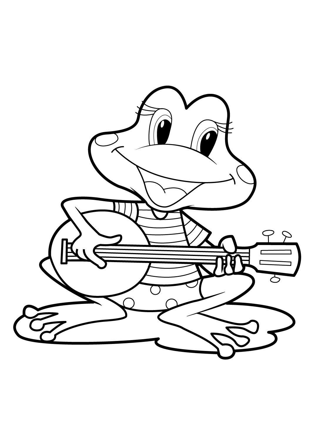 Grenouille 17 - Coloriages Animaux - Grenouilles