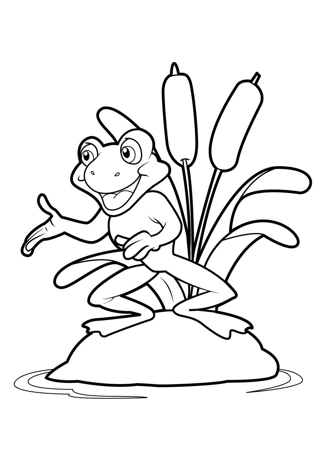 Grenouille 19 - Coloriages Animaux - Grenouilles