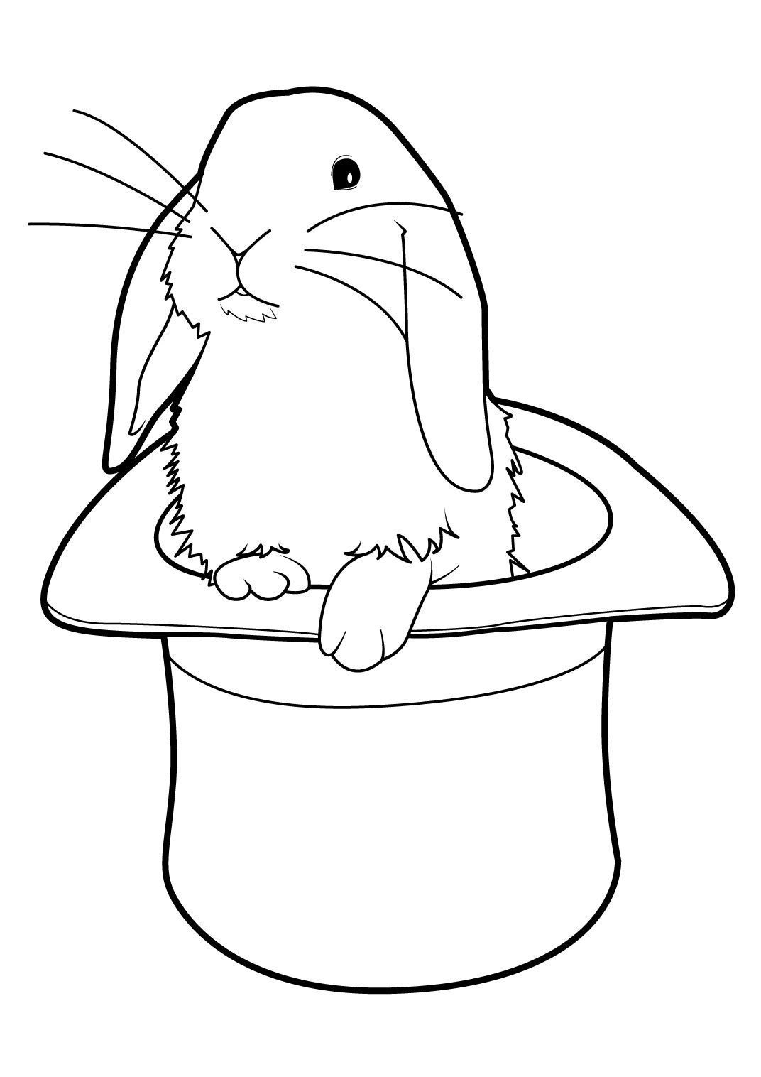 Coloriage Lapin 2 - Coloriage Lapins - Coloriages Animaux