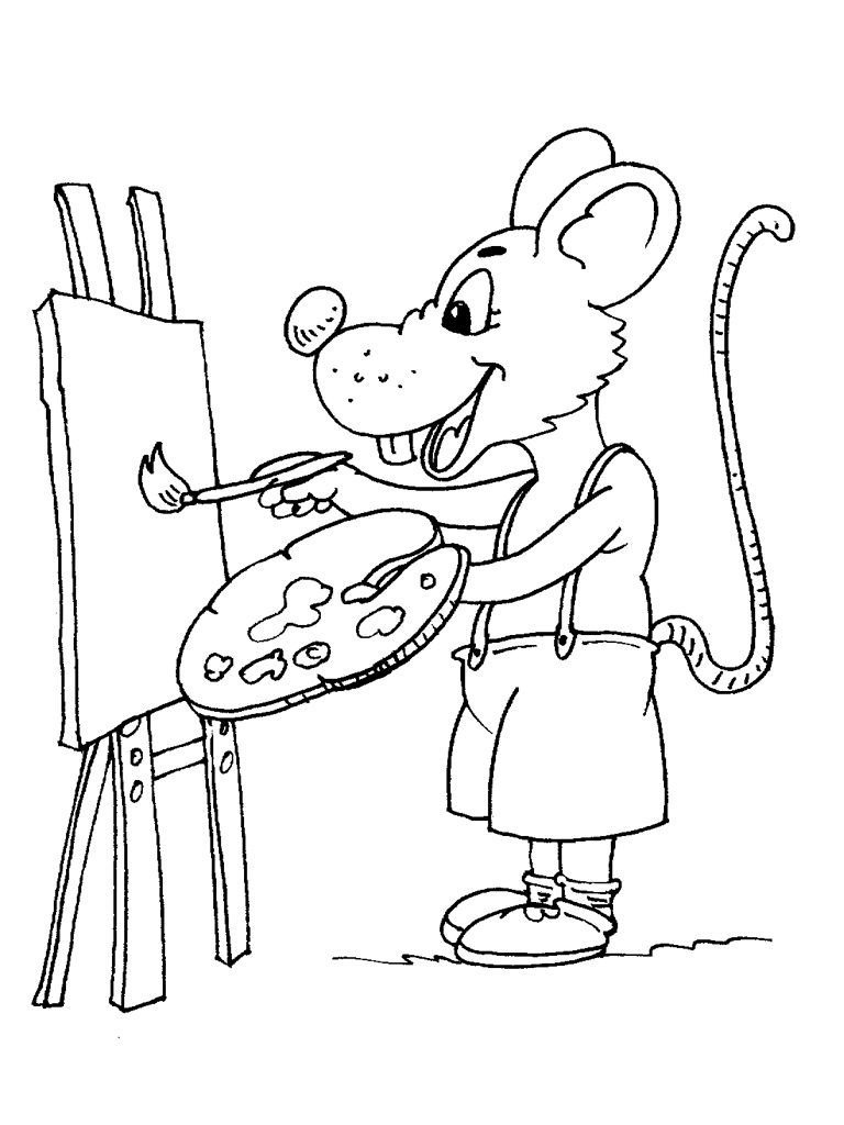 Coloriage Souris 28  Coloriage Souris  Coloriages Animaux