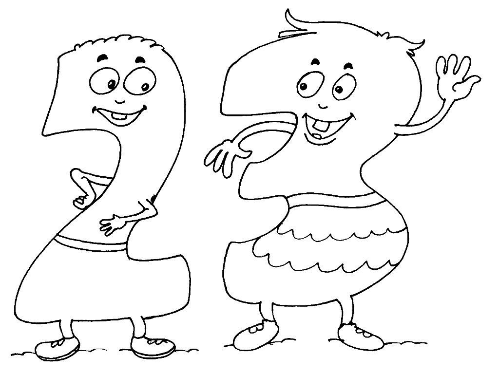 Chiffre 23 - Coloriages Chiffres et formes - Chiffres