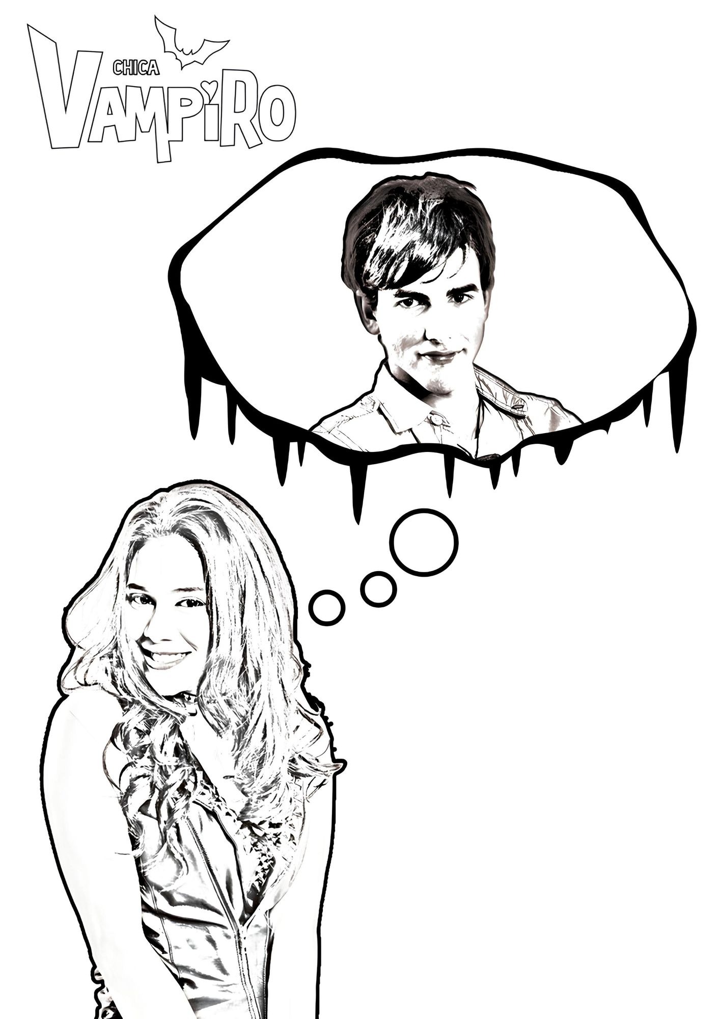 Coloriage Chica Vampiro A Imprimer