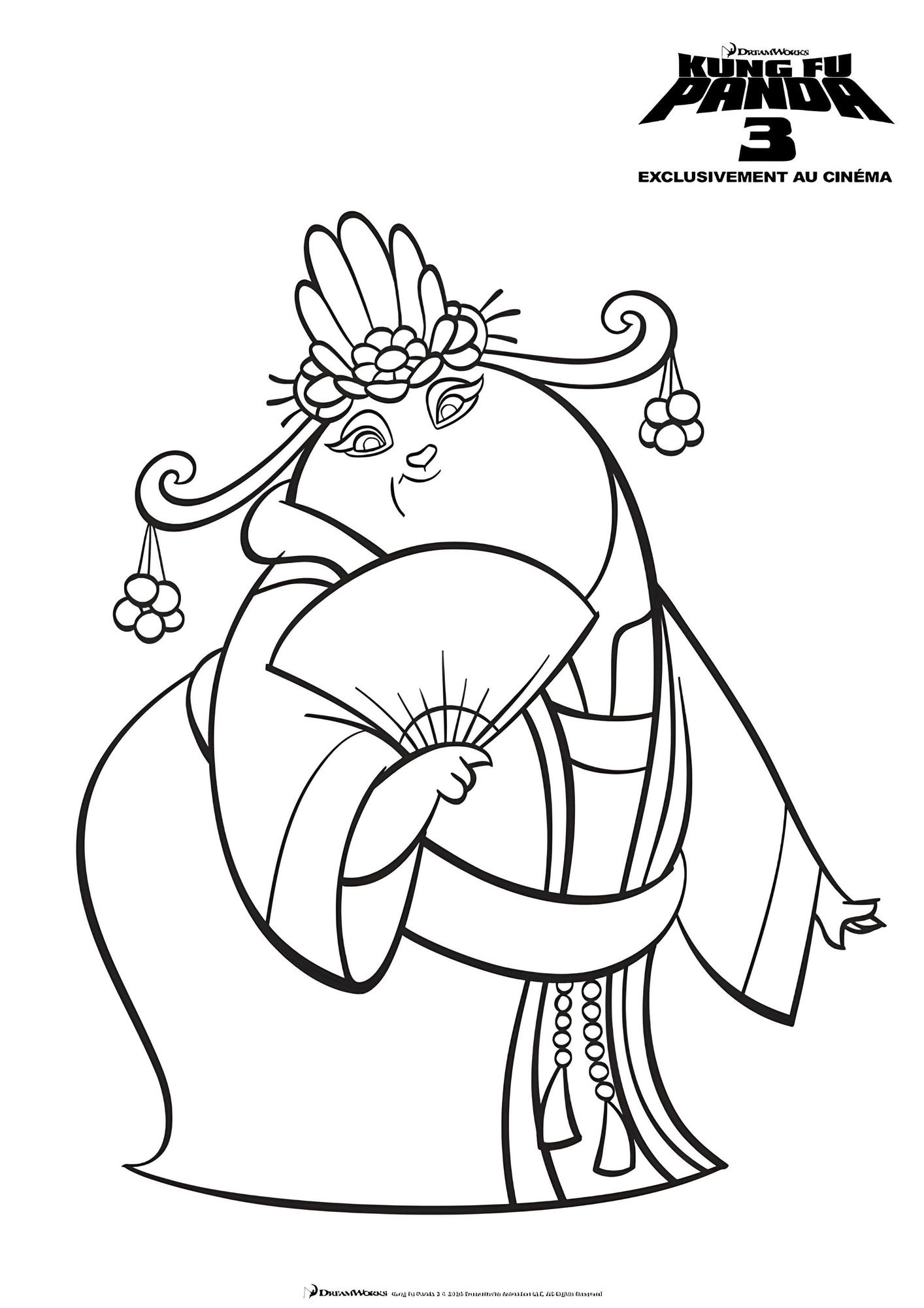 Mei Mei - Coloriages Dessins animes - Kung Fu Panda 3