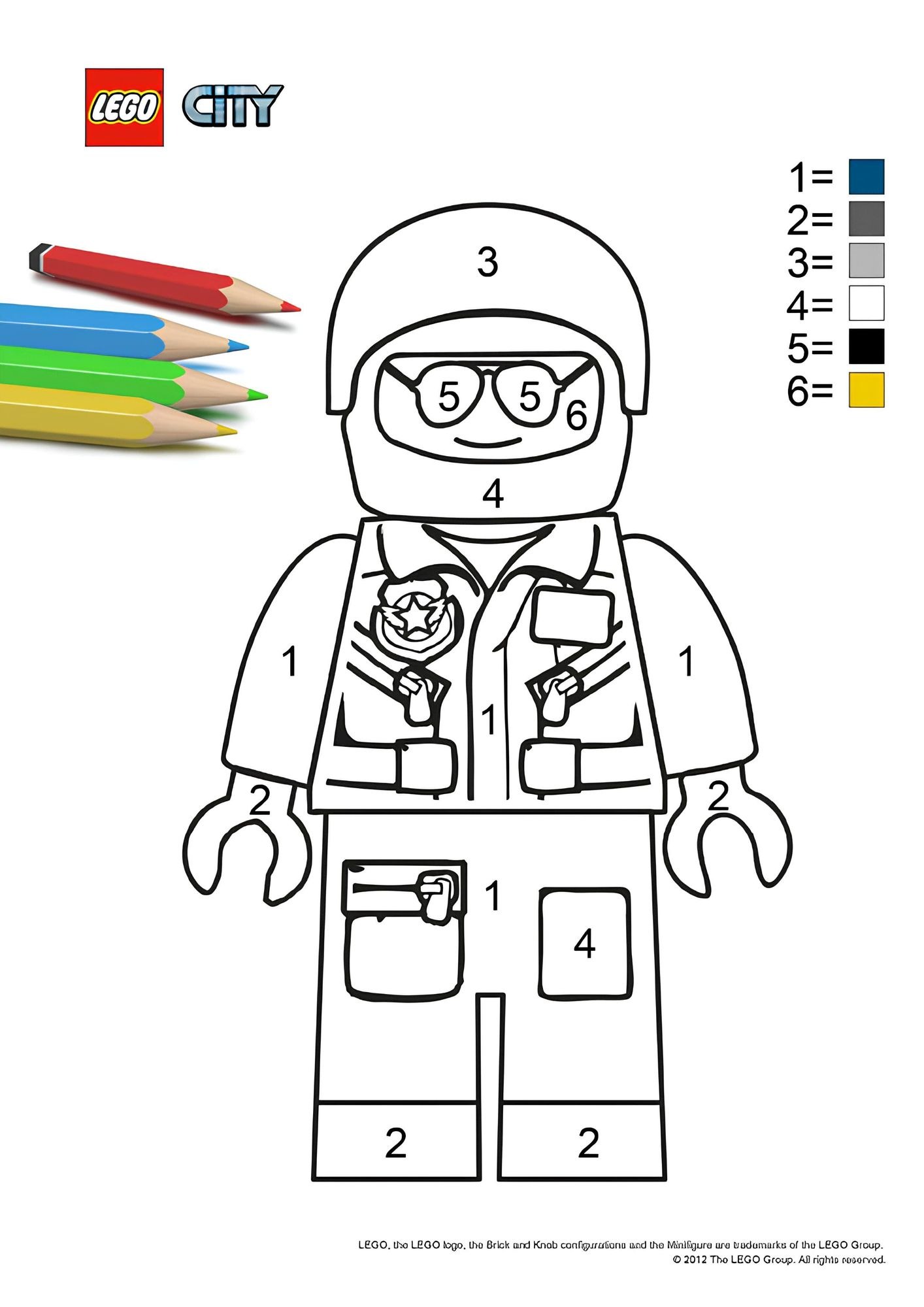 Coloriage LEGO City : Le policier - Coloriage LEGO City ...