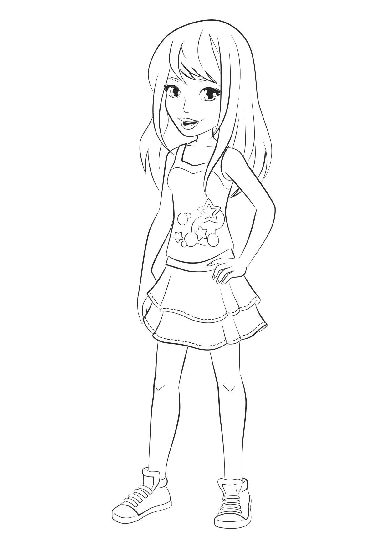 Coloriage coloriage-friends-stephanie_3 - Coloriage LEGO Friends