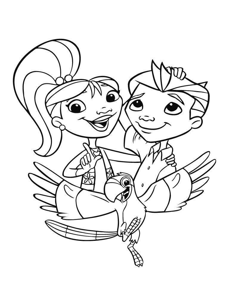 Coloriage Maya et Miguel 1 Coloriage Maya et Miguel Coloriages