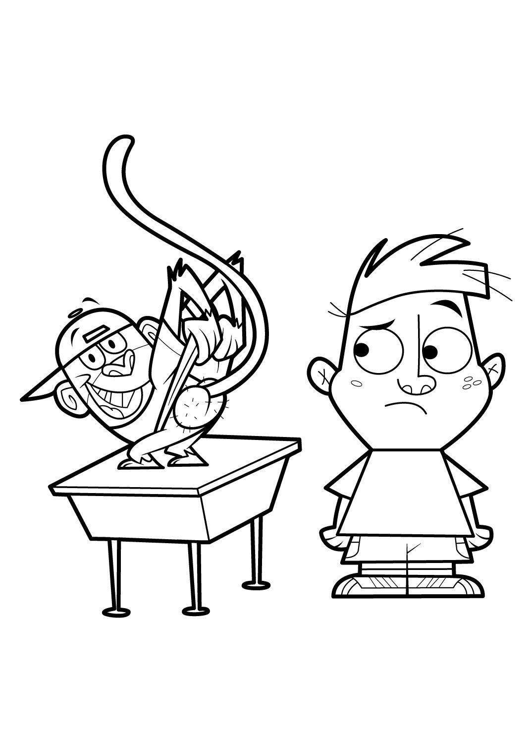Mon Copain De Classe Est Un Singe Coloriage Mon copain de classe est un singe 1 - Coloriage Mon copain de