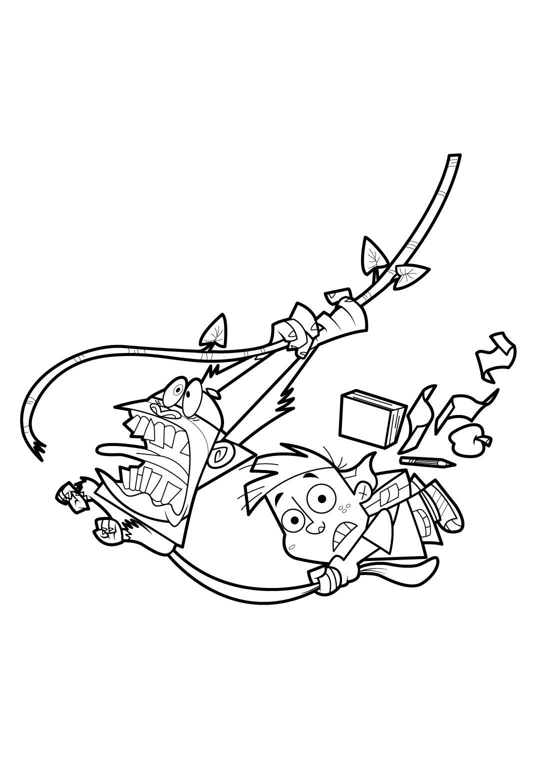 Mon Copain De Classe Est Un Singe Coloriage Mon copain de classe est un singe 12 - Coloriage Mon copain