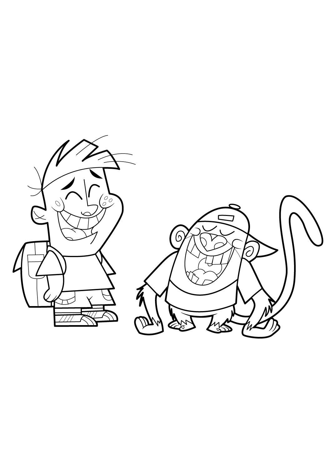 Mon Copain De Classe Est Un Singe Coloriage Mon copain de classe est un singe 16 - Coloriage Mon copain