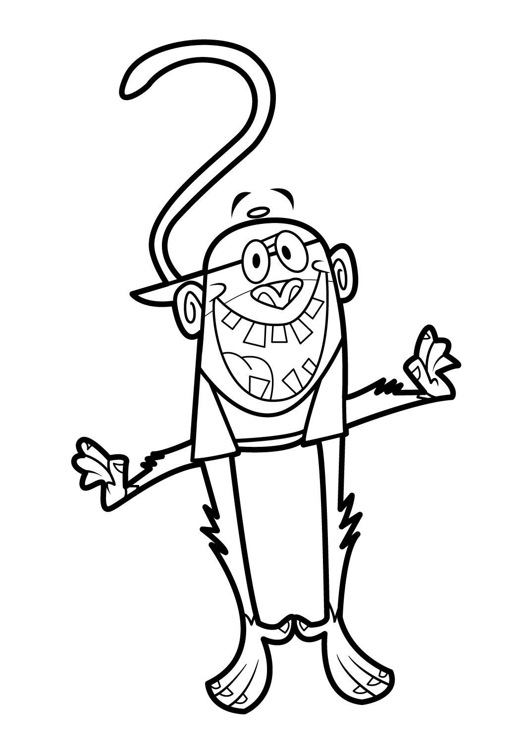Mon Copain De Classe Est Un Singe Coloriage Mon copain de classe est un singe 4 - Coloriage Mon copain de