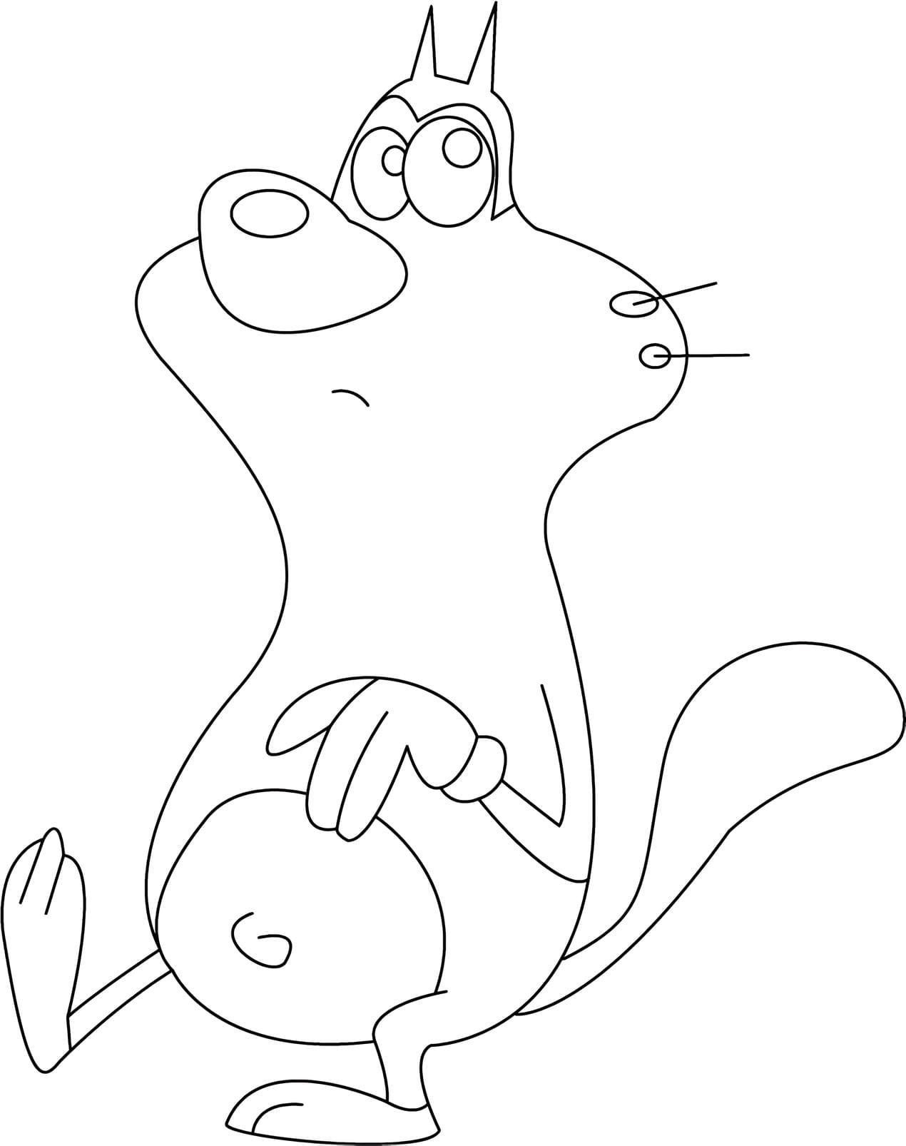Oggy et les cafards 3 - Coloriages Dessins animes - Oggy et les cafards