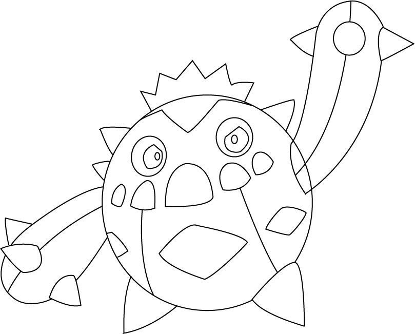 printable coloring pages cacnea pokemon