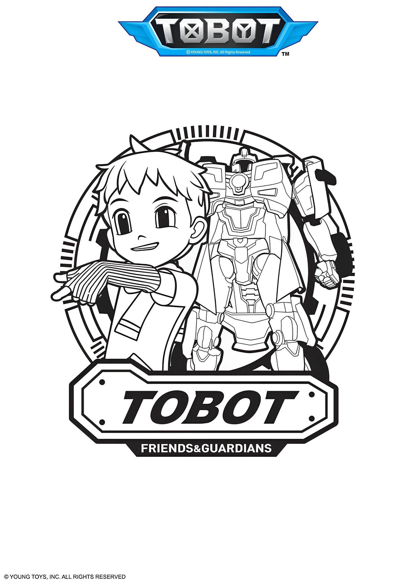 Тобот Торнадо Раскраска