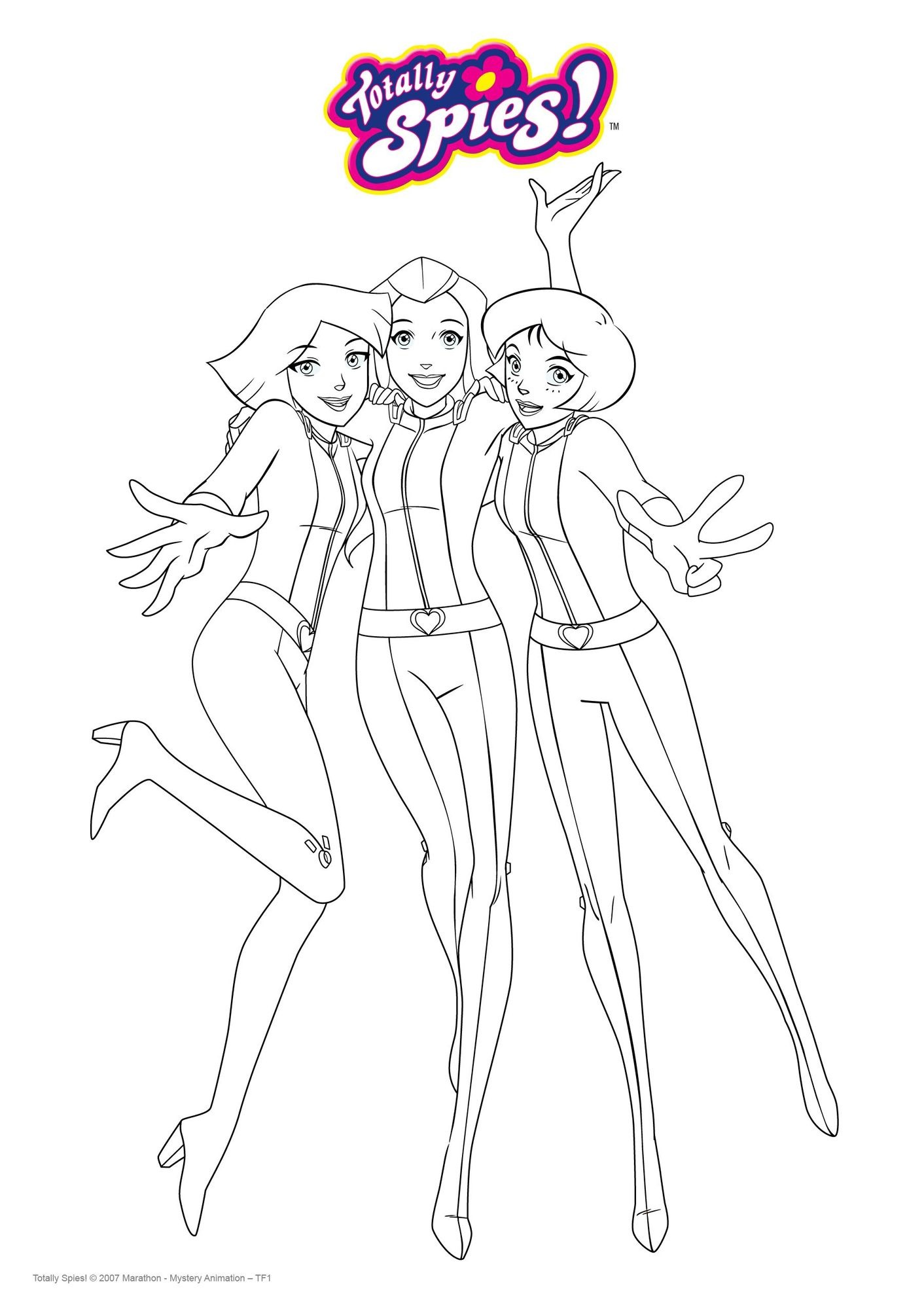 Coloriage Les Totally Spies Coloriage Totally Spies Coloriages 