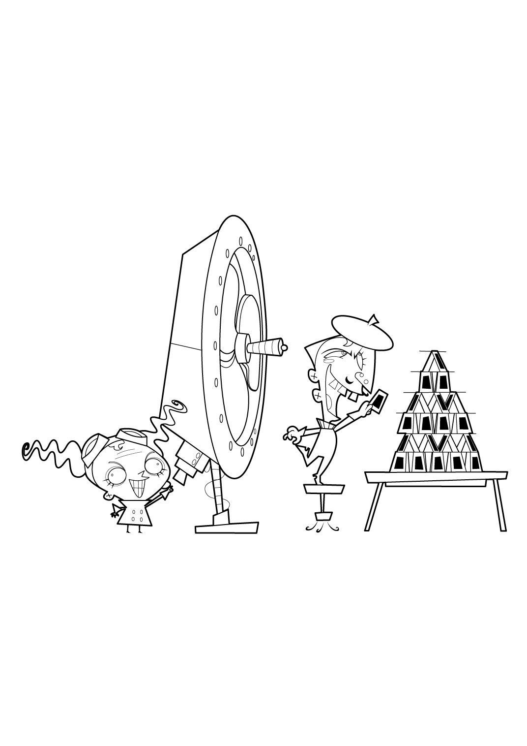 Coloriage Trio de choc 19 - Coloriage Trio de choc - Coloriages Dessins