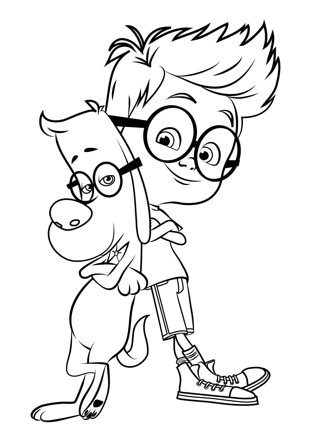 Coloriage Mr Peabody Et Sherman