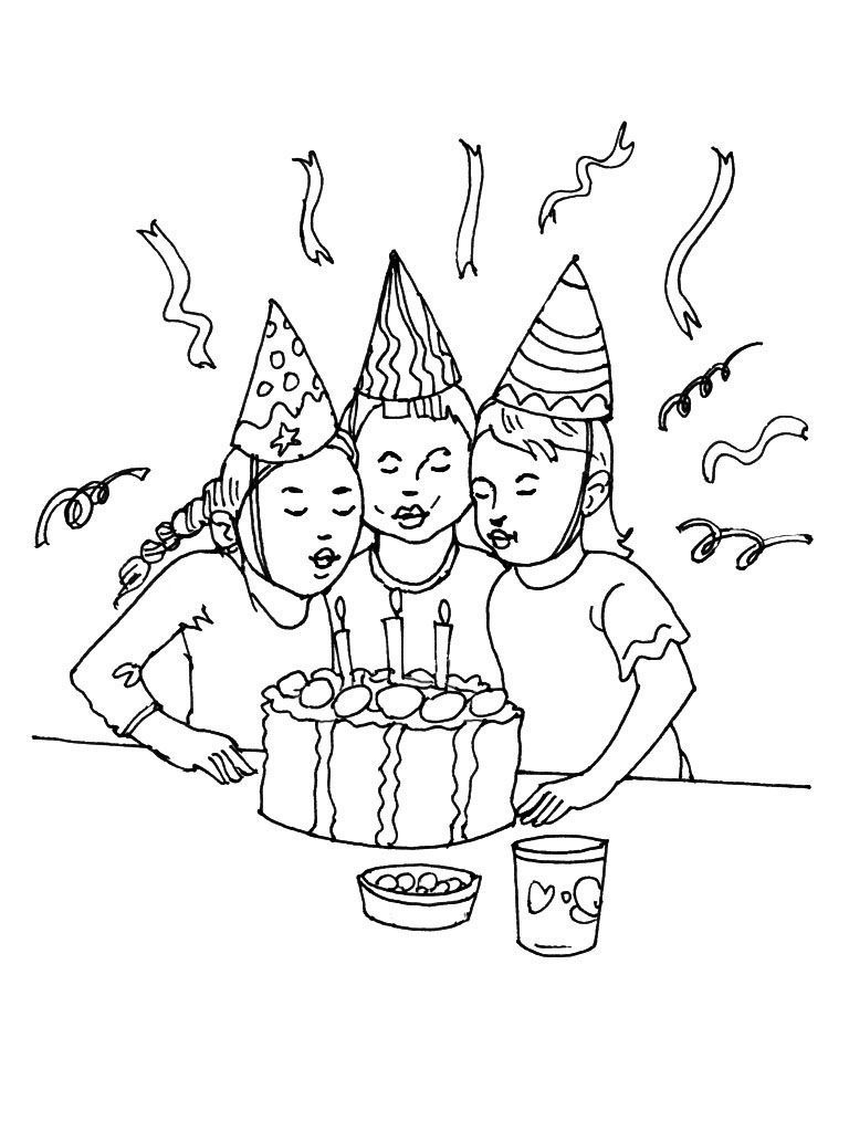 Anniversaires 7  Coloriages Fetes  Anniversaires