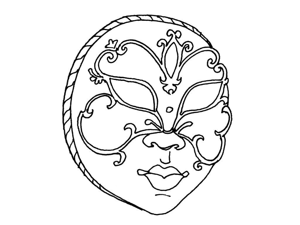 Coloriage Masque 2  Coloriage Masques  Coloriages Fetes