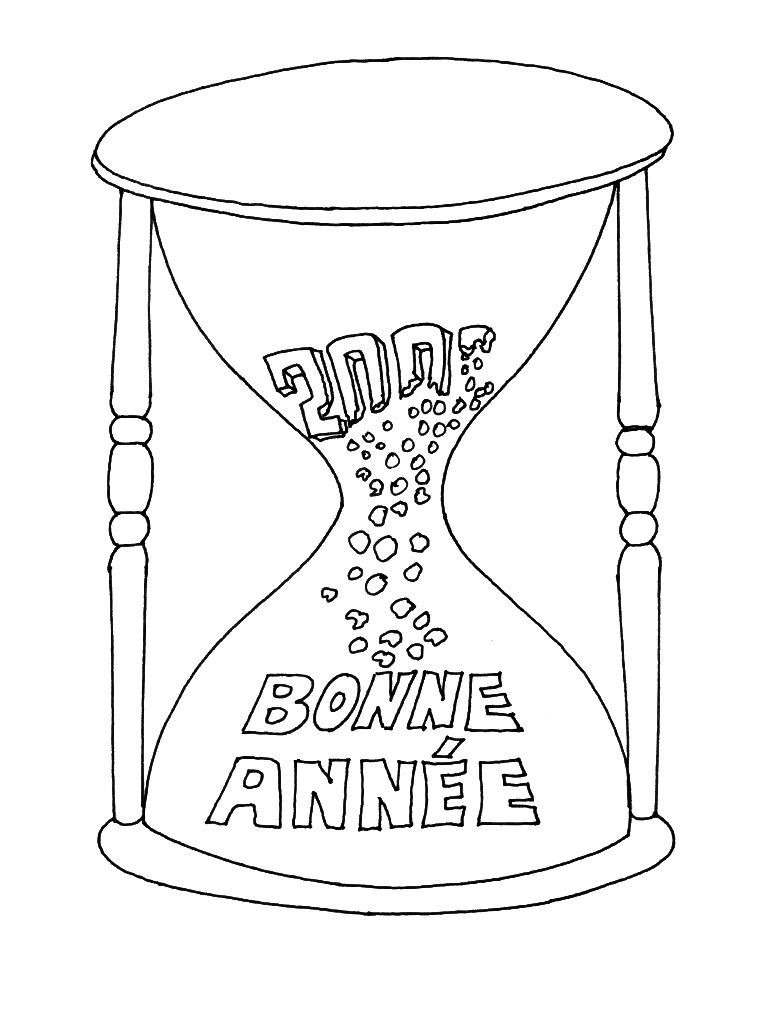 Nouvel an 4 - Coloriages Fetes - Nouvel an