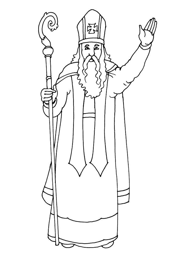 Раскраска Николая