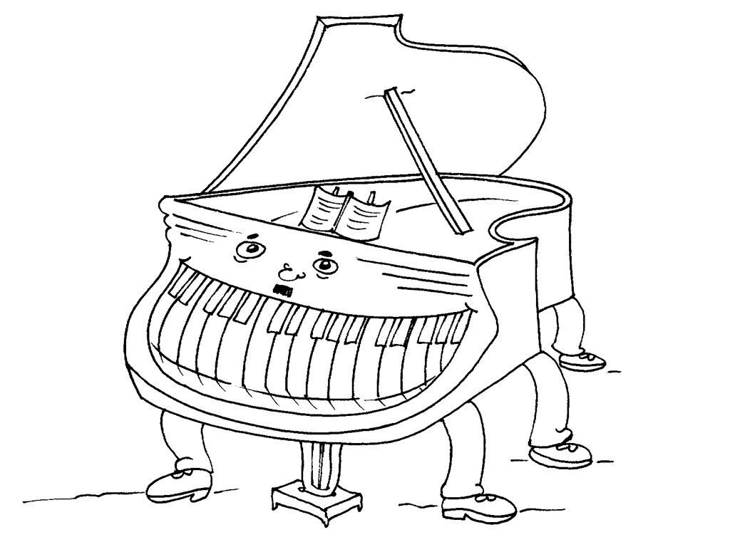 Coloriage Le piano - Coloriage Instruments - Coloriages ... Coloriage Le piano - Coloriage Instruments - Coloriages ...