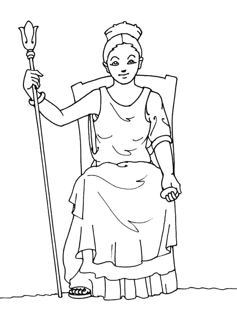 Coloriage Mythologie 15 - Coloriage Mythologie - Coloriages Personnages