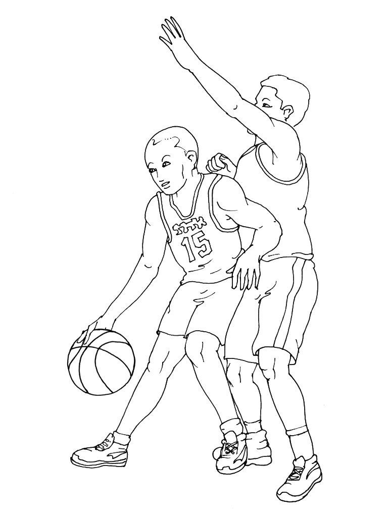Basket 13  Coloriages Sports  Basket
