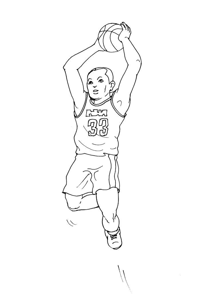 Basket 7  Coloriages Sports  Basket