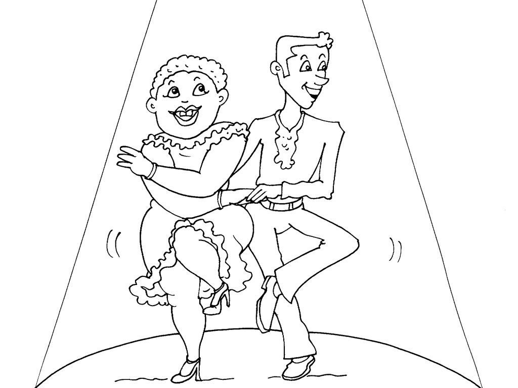 Coloriage Danse 26 - Coloriage Danse - Coloriages Sports