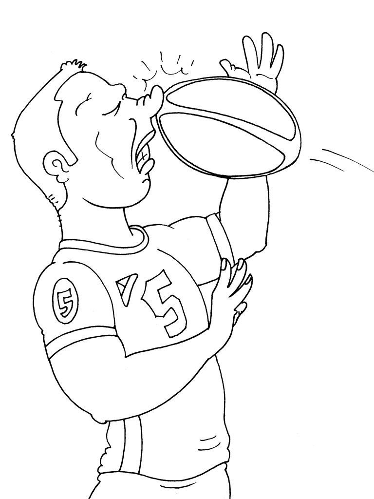 Coloriage Rugby 16  Coloriage Rugby  Coloriages Sports