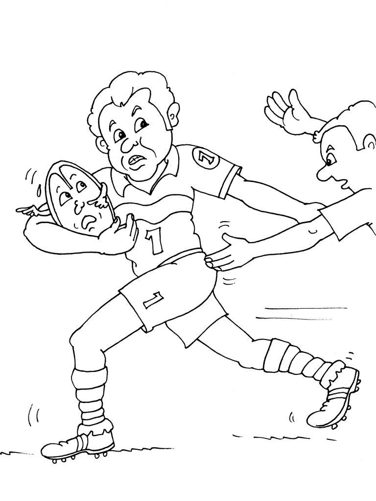 Rugby 17  Coloriages Sports  Rugby