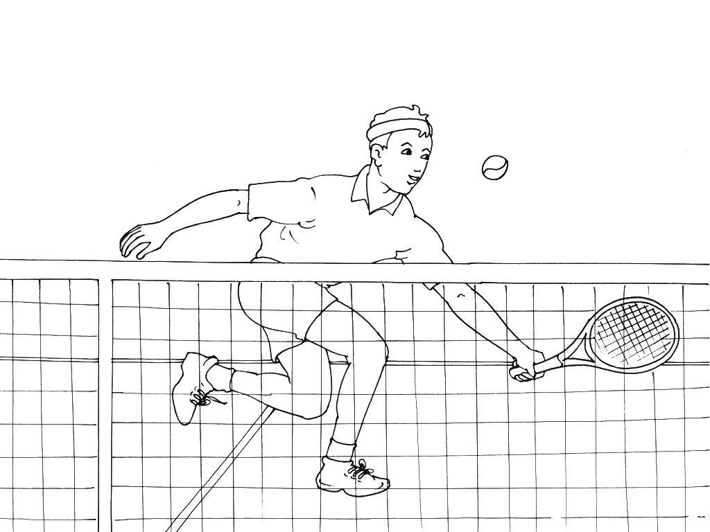 Coloriage Tennis 5  Coloriage Tennis  Coloriages Sports