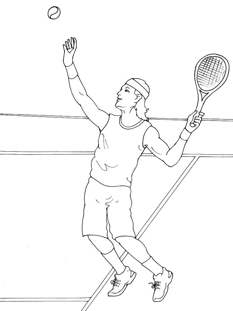 Tennis Coloriages Sports Tennis