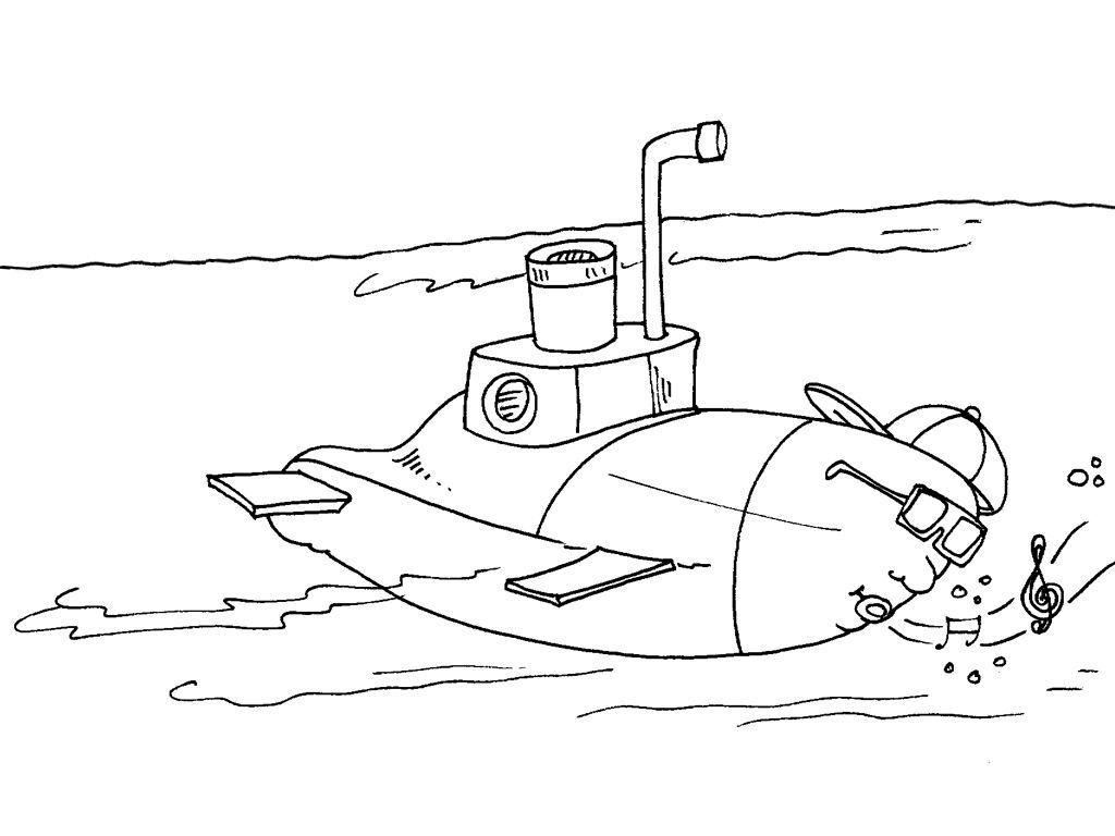 Sous-marin 30 - Coloriages Transports - Sous marins