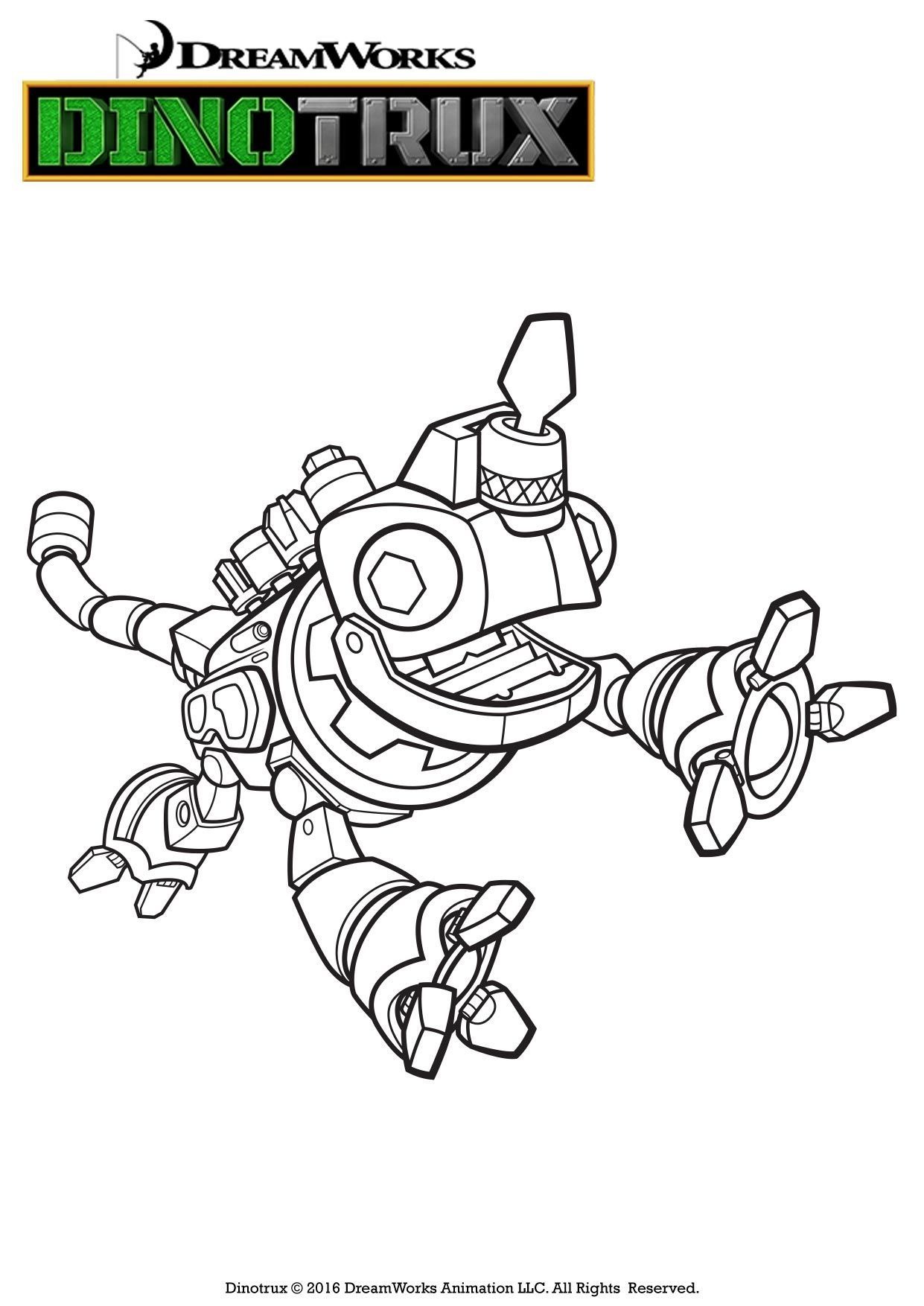 Click Clack Dinotrux Pages Coloring Pages