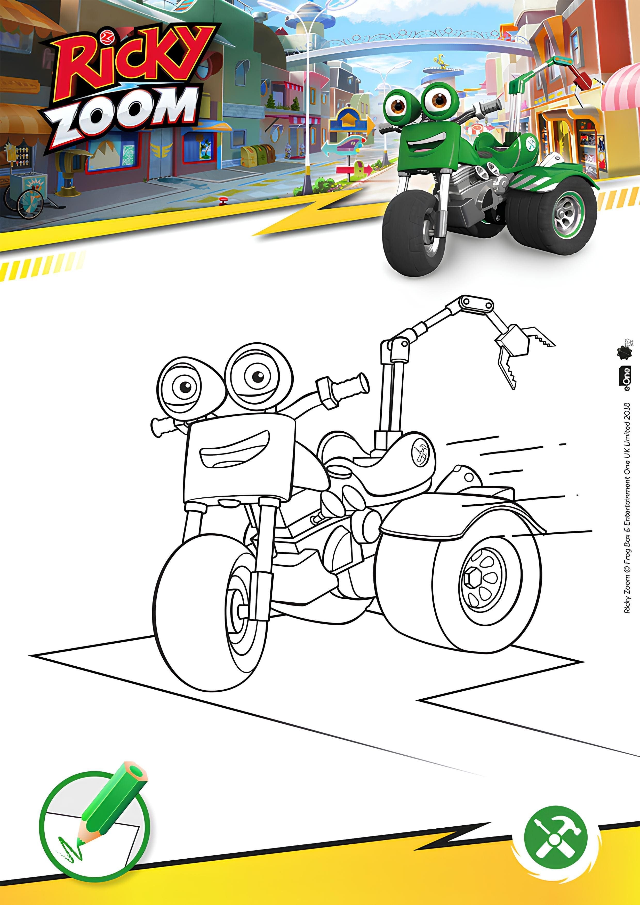 Раскраски рикки зум