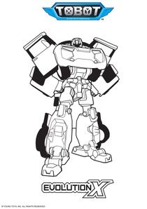 Coloriages Tobot à imprimer - Coloriages Dessins animes