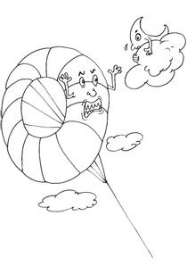 Coloriages Cerfs Volants A Imprimer Coloriages Divers