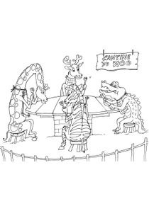Coloriages Zoo à imprimer - Coloriages Animaux
