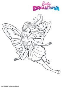 Coloriages Barbie Dreamtopia à imprimer  Coloriages Dessins animes