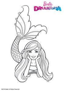 Coloriages Barbie Dreamtopia à imprimer  Coloriages Dessins animes