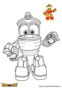 Coloriages Robot Trains à imprimer - Coloriages Dessins animes
