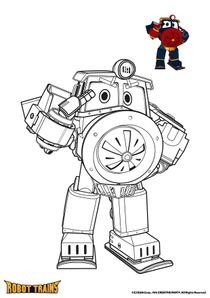 Coloriages Robot Trains à imprimer - Coloriages Dessins animes