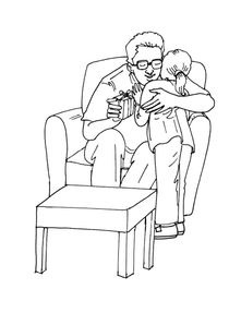 Coloriages Fête des pères à imprimer - Coloriages Fetes