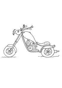 Coloriages Motos à imprimer - Coloriages Transports
