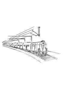 Coloriages Trains à imprimer  Coloriages Transports