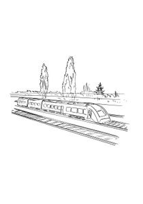 Coloriages Trains à imprimer  Coloriages Transports